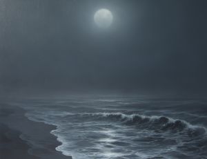 Moonlit Beach by Sang Han